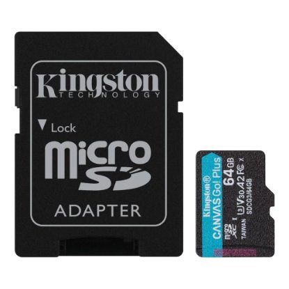 Memorijska kartica KINGSTON Canvas Go Plus Micro SDCG3/64GB, SDXC 64GB, Class 10 UHS-I + adapter