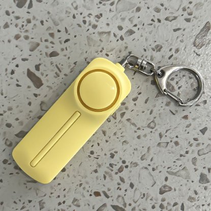 Osobni alarm ARIZA AF-9400, privjesak, LED svjetlo, žuti