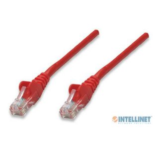 Kabel INTELLINET, patch CAT5e, U/UTP, crveni, 3m