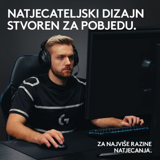 Tipkovnica LOGITECH G Pro X TKL LIGHTSPEED, mehanička, bežična, RGB, crna