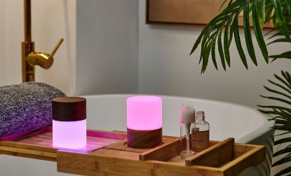 Stolna svjetiljka GINGKO Lemelia Light, bežična, smeđa