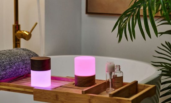 Stolna svjetiljka GINGKO Lemelia Light, bežična, smeđa