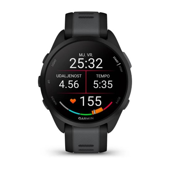 Pametni sat GARMIN Forerunner 165, GPS, tamno sivi