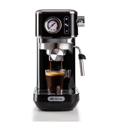 Aparat za kavu ARIETE Moderna 1381/12, NARROW, 1300 W, 15 bara, 1,1 l, crni