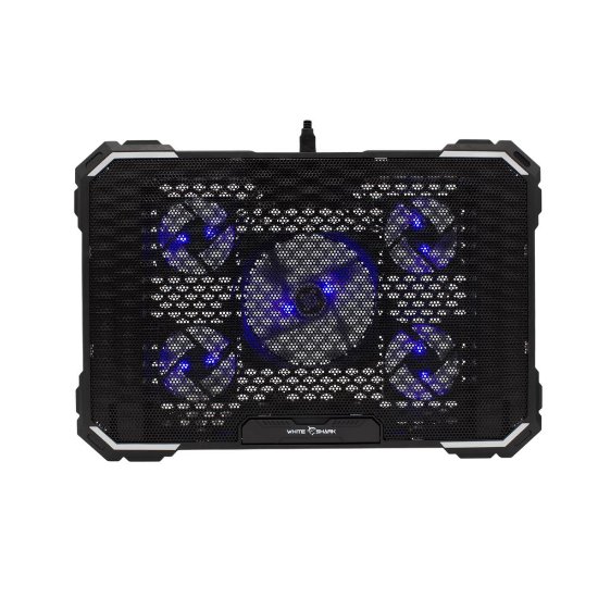 Hlađenje za laptop WHITE SHARK GCP-20 Ice Ghost, do 17.3", crno