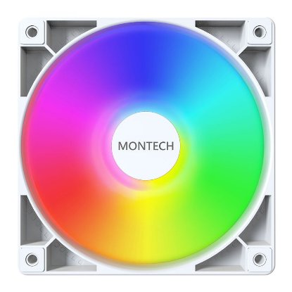 Ventilator MONTECH GF120 ARGB, PWM, 120mm, 1600 okr/min, RGB, bijeli
