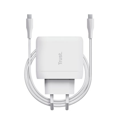 Kućni punjač TRUST Maxo, USB-C, 65W, bijeli