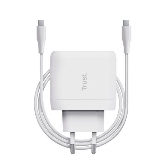 Kućni punjač TRUST Maxo, USB-C, 65W, bijeli