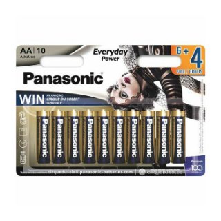 Baterije PANASONIC Alkaline Everyday Power LR6EPS/10BW, AA, 10 komada