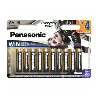 Baterije PANASONIC Alkaline Everyday Power LR6EPS/10BW, AA, 10 komada