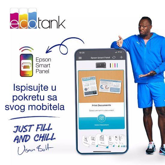 Multifunkcijski printer EPSON ITS L5590, printer/scanner/copy/fax, Eco Tank, 4800 dpi, USB, WiFi, crni