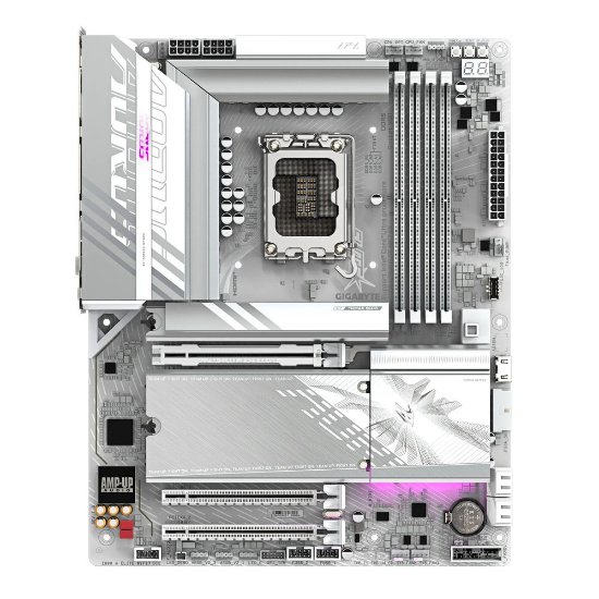 Matična ploča GIGABYTE Z890 Aorus Elite WIFI7 ICE, Intel Z890, DDR5, WiFi, ATX, s. 1851, bijela