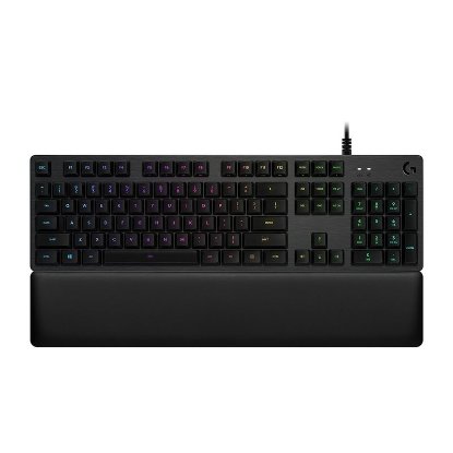 Tipkovnica LOGITECH Gaming G513 Carbon, RGB, mehanička, GX Brown Tactile, US layout, crna