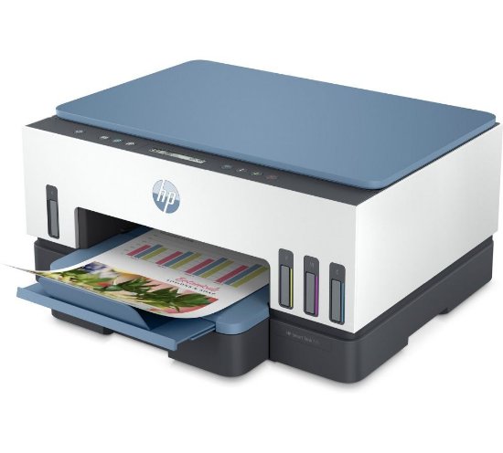 Multifunkcijski printer HP Smart Tank 725, 28B51A, printer/scanner/copy, 4800dpi, USB, WiFi, plavi