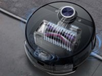 Robotski usisavač MIDEA S8+, sa stanicom za samopražnjenje, crni