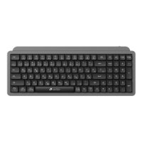 Tipkovnica OCTIO Pro K350W, bežična, crno-siva