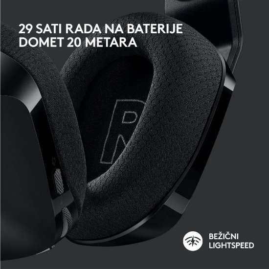 Slušalice LOGITECH Gaming G733 Lightspeed, RGB, bežične, crne
