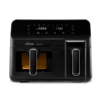 Friteza na vrući zrak UFESA Storm, 2700 W, 5,5 l + 3,5 l , crna