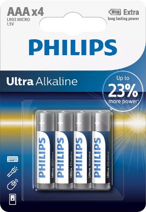 Baterija PHILIPS LR03E4B/10, tip AAA, 4kom