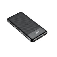 Mobilni USB punjač VEGER L11, LED, 10000 mAh, crni