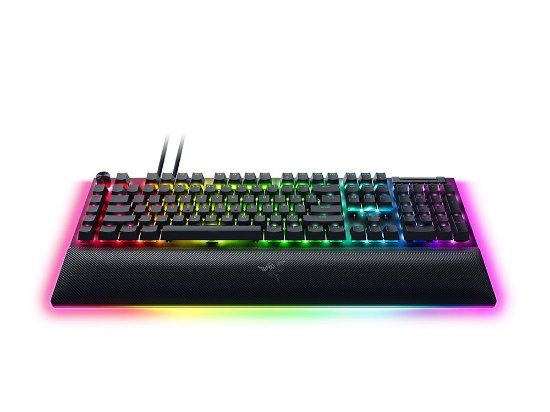 Tipkovnica RAZER BlackWidow V4 Pro, mehanička, Green, RGB, UK Layout, crna, USB