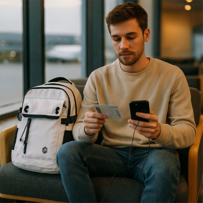 Ruksak za laptop OCTIO Summit, 15.6", bijeli