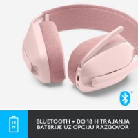 Slušalice LOGITECH Zone Vibe 100, bežične, BT, roze