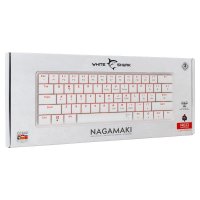 Tipkovnica WHITE SHARK GK-006122 Nagamaki, RGB, crveni switch, mehanička, UK/HR, USB, bijela