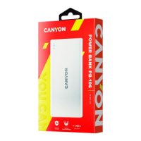 Mobilni USB punjač CANYON PB-106, 10000 mAh, bijeli