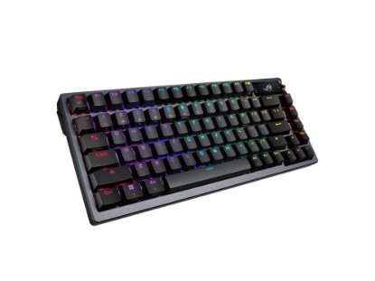 Tipkovnica ASUS ROG Azoth, RGB, mehanička, ROG NX Red switch, bežična, US Layout, crna, USB