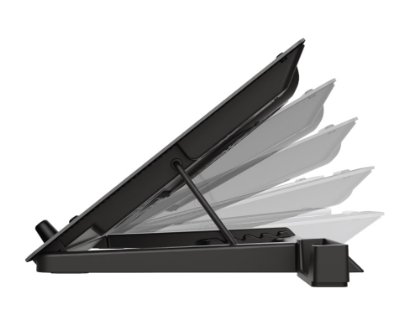 Hlađenje za laptop TRUST GXT1125 Quno, do 17", crno