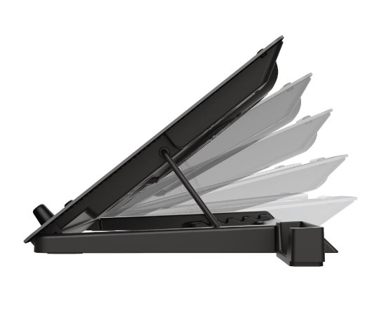 Hlađenje za laptop TRUST GXT1125 Quno, do 17", crno