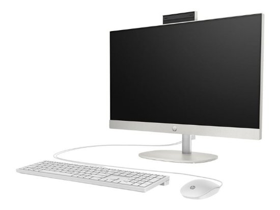 Računalo AiO HP 24-cr0052ny / 24" FHD IPS, Core i5 1335U, 8GB, 512GB SSD, Intel HD Graphics, WiFi, tipkovnica, miš, bez OS, bijelo