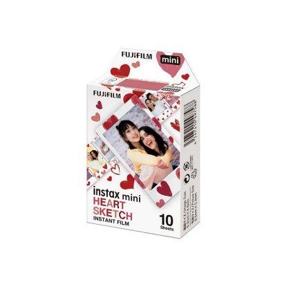 Foto papir FUJI FILM, za Instax Mini, Heart Sketch, 10 listova