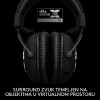 Slušalice LOGITECH Gaming G PRO X, 7.1, bežične, crne
