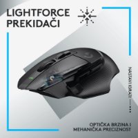 Miš LOGITECH Gaming G502 X Lightspeed, optički, 25000dpi, bežični, crni, USB