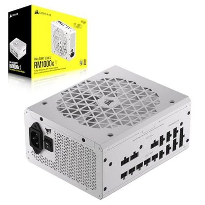 Napajanje 1000W CORSAIR RM1000X Shift, ATX v3.1, 140mm vent., 80+ Gold, modularno, bijelo