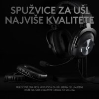 Slušalice LOGITECH Gaming G PRO X, 7.1, crne