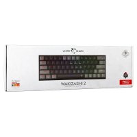 Tipkovnica WHITE SHARK GK-002112V2 Wakizashi-2, RGB, crveni switch, mehanička, UK/HR, crno-siva