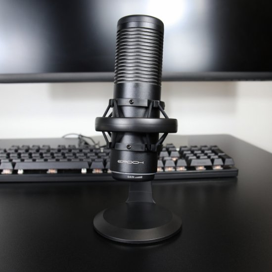 Mikrofon EPOCH Phobos, RGB, stolni, USB, crni