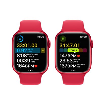Pametni sat Apple Watch S8 GPS, 45mm Red Aluminium Case with Red Sport Band - Regular