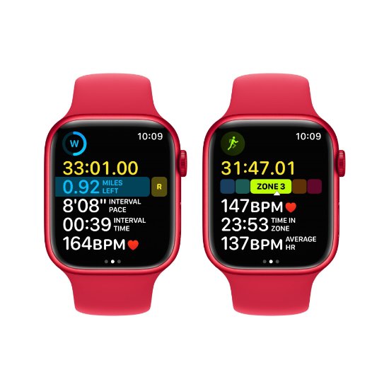 Pametni sat Apple Watch S8 GPS, 45mm Red Aluminium Case with Red Sport Band - Regular