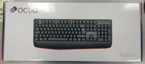 RABLJENI - Tipkovnica OCTIO K201U, crna, USB