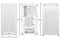 Kućište BE QUIET Pure Base 501DX, ATX, prozor, bijelo, bez napajanja