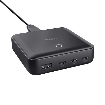 Punjač za laptop TRUST Maxo 4-Port, 100W, crni