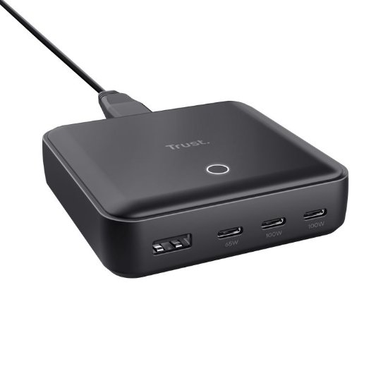 Punjač za laptop TRUST Maxo 4-Port, 100W, crni