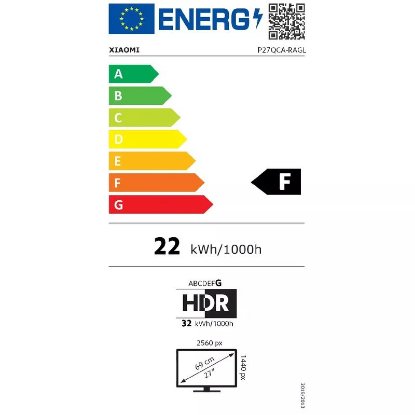 Monitor 27" XIAOMI A27Qi, QHD, IPS, 100Hz, 6ms, 250cd/m2, crni