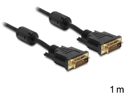 Kabel DELOCK, DVI-D (M) na DVI-D (M), 24+1 Dual Link, 1m