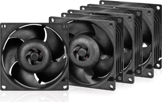 Ventilator za server ARCTIC S8038-10K, PWM, 80mm, 10000 okr/min, 4 pack, crni