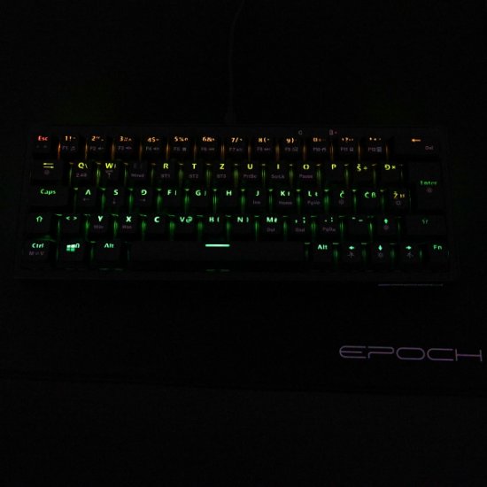 Tipkovnica EPOCH Kari, RGB, mehanička, bežična, BT, UK/HR layout, crna, USB